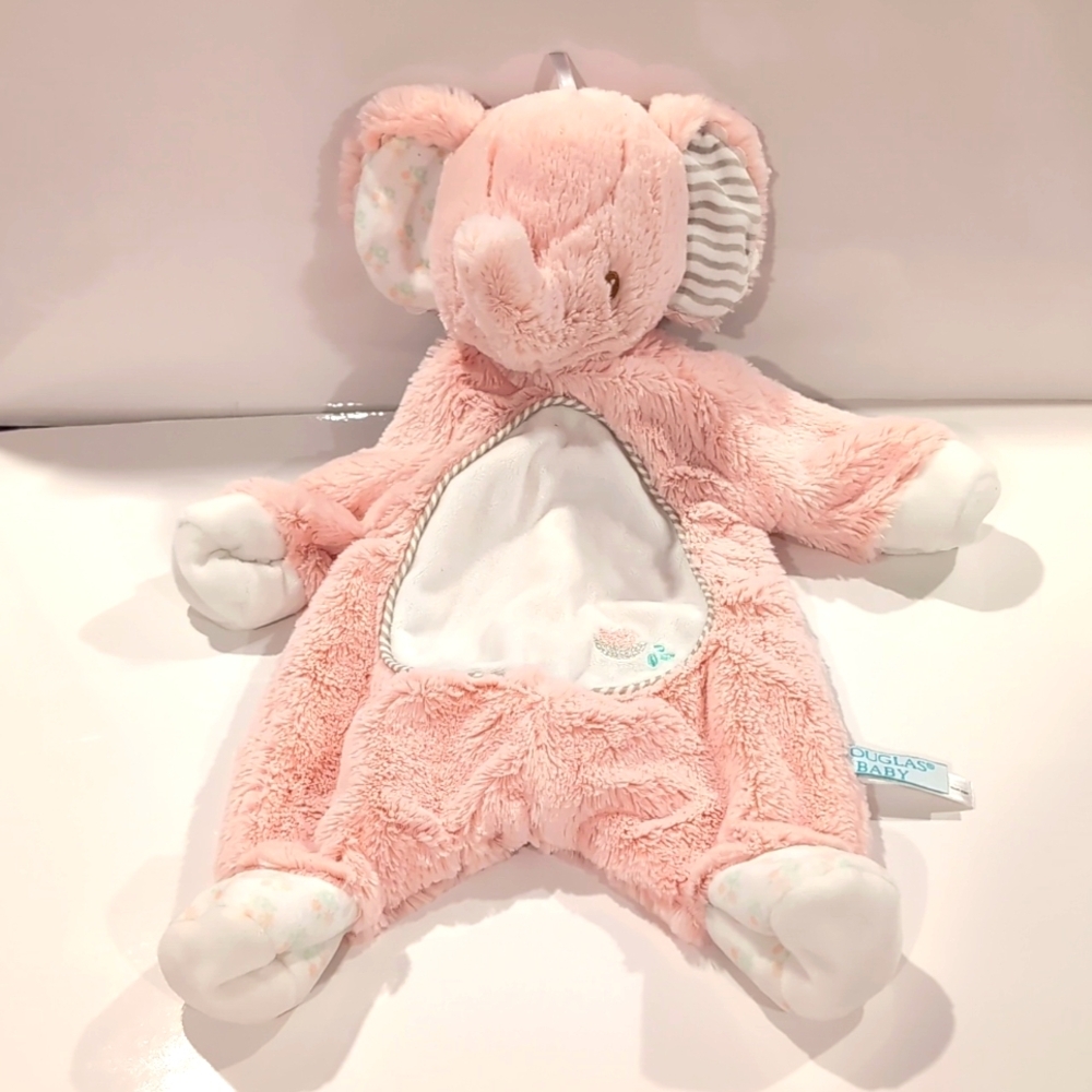 Douglas Baby Sshlumpie Elephant Pink Security Blanket Lovey